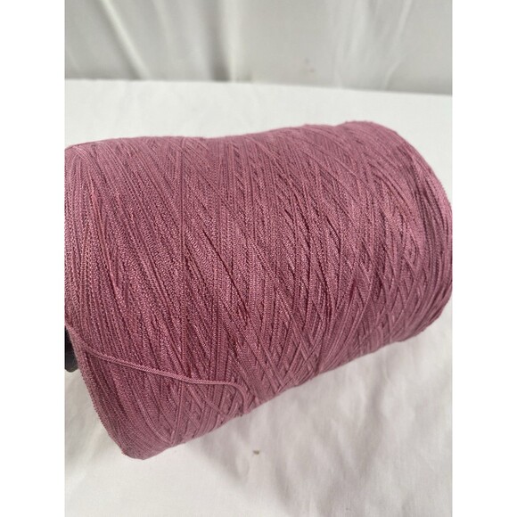 Cone Yarn Ribbon Tape Yarn Pink 680g #374 - Picture 2 of 6